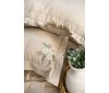 Летнее постельное белье с вышивкой и покрывалом Saheser - Fiorella Beige (Турция), евро комплект